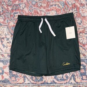 Cadets Check Out Mesh Shorts in Green SZ 12/14 (31-34” Waist) NWT